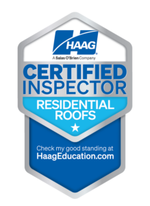 HAAG Certified Inspector Residential Roofs