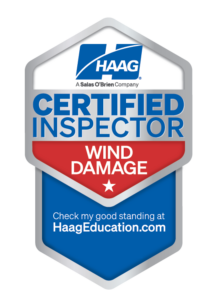 HAAG Certified Inspector Wind Damage